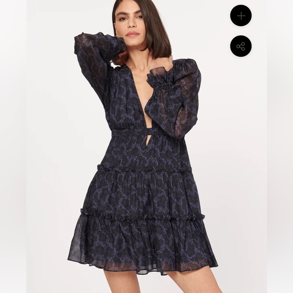 NWT CAMI NYC VENEZIA FLORAL DRESS SZ LARGE - Picture 2 of 4